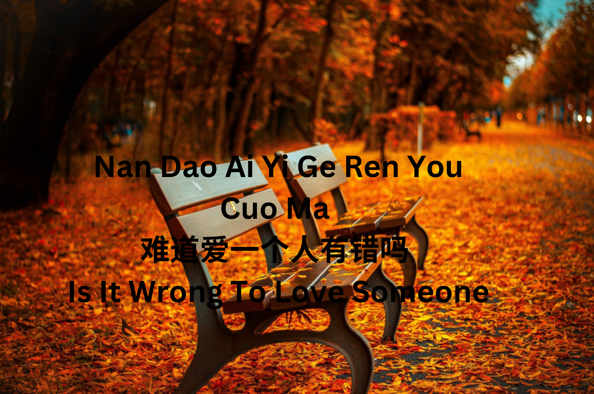 Nan Dao Ai Yi Ge Ren You Cuo Ma 难道爱一个人有错吗 Is It Wrong To Love Someone