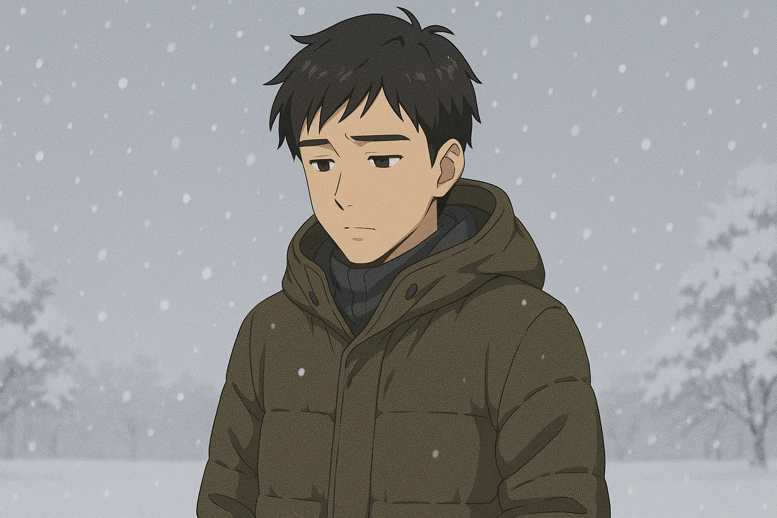 Gambar Ilustrasi untuk lagu Jacky Cheung 张学友 dengan judul man man 慢慢