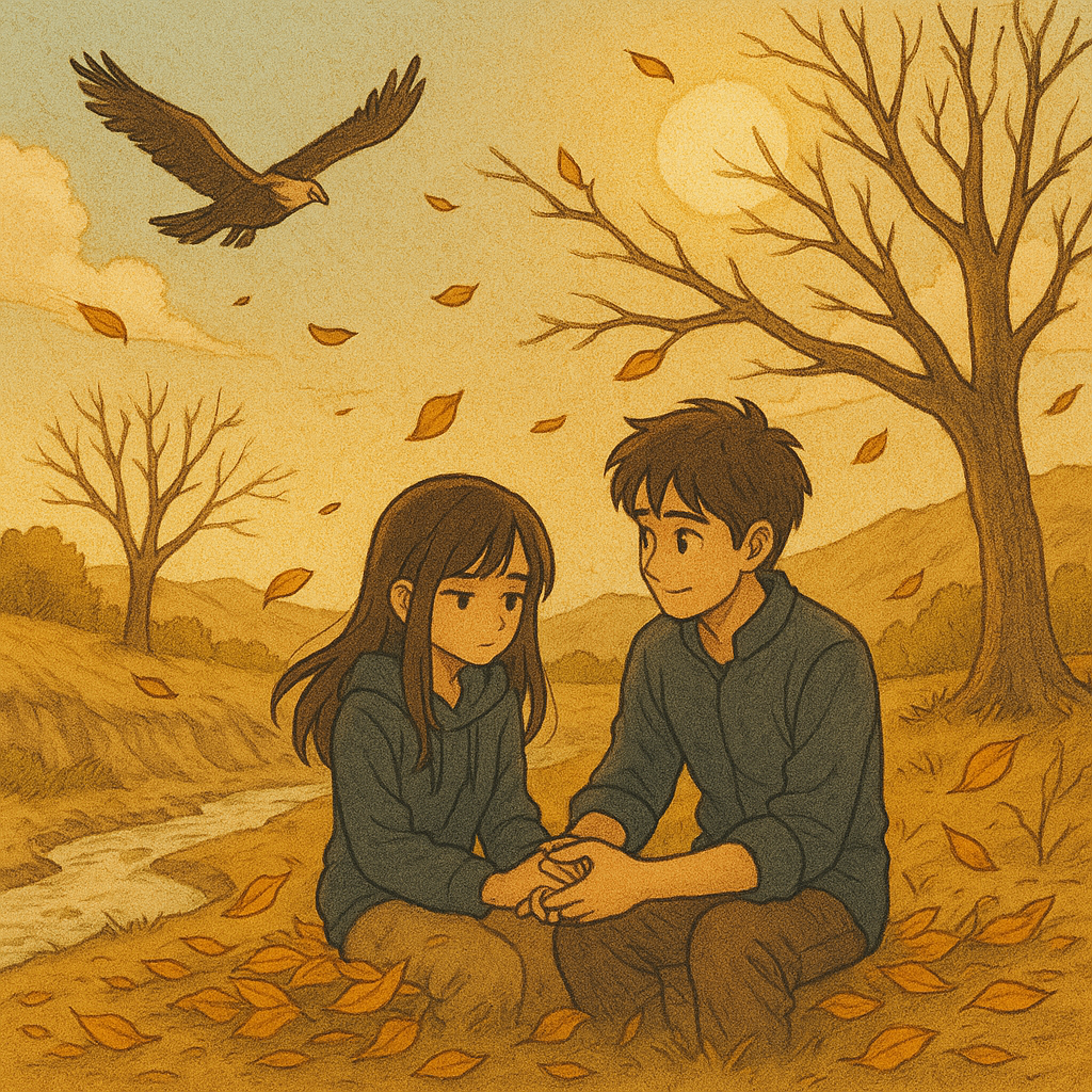 最愛的人傷我最深 - Zuì àide rén shāng wǒ zuì shēn Gambar Ilustrasi untuk Penyanyi : 張雨生 - Zhāng Yǔshēng & 張惠妹 - Zhāng Huìmeì. menggambarkan suasana di musim gugur. Ketika cinta dipertanyakan.